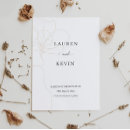 Search for simple flower invitations Black and white