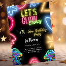 Search for lets glow crazy invitations Colourful