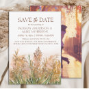 Search for bohemian wedding save the dates Pampas grass