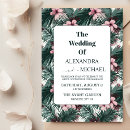 Search for tropical flowers wedding invitations Botanical