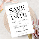 Search for wedding save the date invitations classic