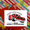 Search for speed invitations Red race car