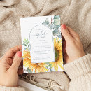 Search for teal sunflower invitations Eucalyptus