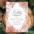 Search for december birthday invitations Floral