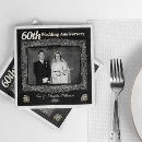 Search for 60th anniversary napkins Black