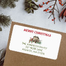 Search for holly and pine return address labels Greenery