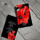 Search for red head business cards Floral