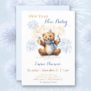 Search for new years baby invitations Blue