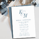 Search for fall couples bridal shower invitations Dusty blue