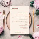 Search for retro wedding menus Bold typography