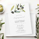 Search for botanical engagement party invitations Watercolor