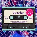 Search for cassette birthday invitations Vintage