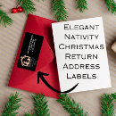 Search for nativity scene return address labels Star of bethlehem