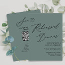 Search for green rehearsal dinner invitations Script