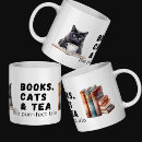 Search for tea and books mugs Library