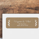 Search for kraft wedding return address labels Rustic