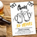 Search for beer cheers invitations Black and white