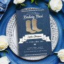 Search for denim and diamonds birthday invitations For her