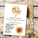 Search for sunflower first communion invitations For kids