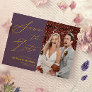 Search for purple wedding save the dates Lavender