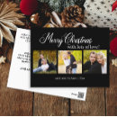Search for 3 photo collage christmas cards Black