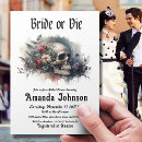 Search for till death do us part bridal shower invitations Black and white