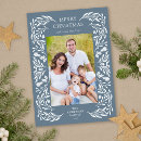 Search for dark blue christmas cards Botanical
