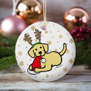 Search for yellow labrador christmas tree decorations Cute