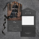 Search for elegant gothic invitations Black and white