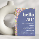 Search for stylish 50th birthday invitations Bold typography