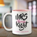Search for mr funny mugs Mrs always right