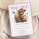 Search for cow baby shower invitations Modern