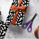 Search for spooky ghost wrapping paper Black