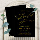 Search for black and gold bridal shower invitations Minimalist
