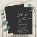 Search for dark bridal shower invitations Bride to be