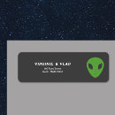 Search for alien return address labels Extraterrestrial