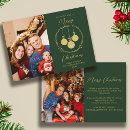 Search for faux gold foil christmas cards Green