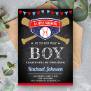 Search for little slugger baby shower invitations Modern