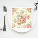 Search for yellow rose napkins Vintage floral