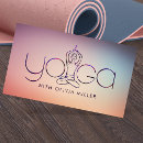 Search for yoga business cards Lotus pose