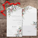 Search for holly and berries invitations Simple