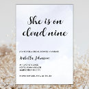 Search for clouds bridal shower invitations Minimalist