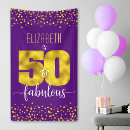 Search for purple 50th birthday party decor 50 and fabulous