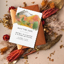 Search for mountain save the dates Watercolor