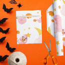 Search for pink pumpkin wrapping paper Ghost