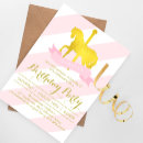 Search for carousel 1st birthday invitations Horses