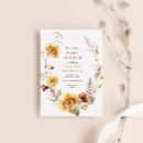 Search for foliage baby shower invitations Sunflower