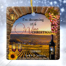 Search for wine lover christmas tree decorations Vineyard