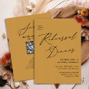 Search for gold rehearsal dinner invitations Modern