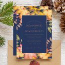 Search for navy blue rustic wedding invitations Autumn